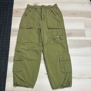 Olive Cargo Pants for Women
